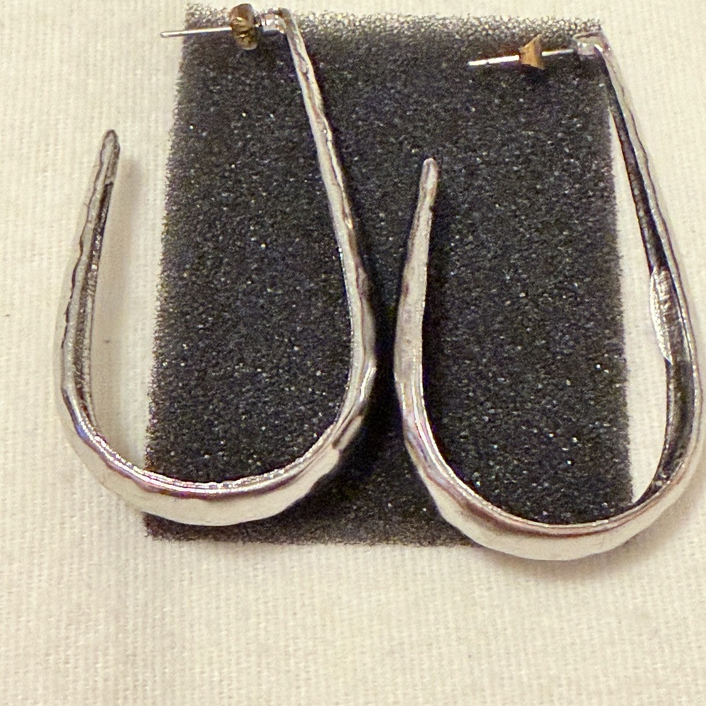 Elegant Silver Hoop Earrings